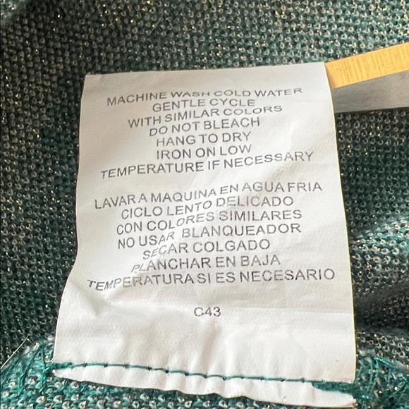 AUW Women's Green & White Plaid with Gold Accents Bodycon Long Sleeve Dress Sz L - Picture 4 of 12